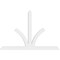 Ekena Millwork Richland Architectural Grade PVC Gable Bracket, 72"W x 48"H x 2"D x 4"F, 16/12 Pitch GBP072X48X0204RIC00 - alternate 2